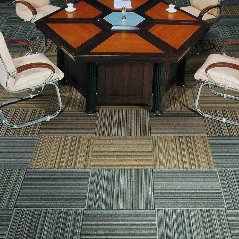 PVC Backing Commercial Use Modular PP Carpet Tiles 50cm*50cm, Cheap Prices PP+PVC 3D Carpet Tiles for Home