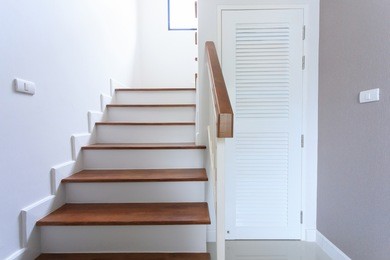 4Mm CE Certified PVC Flooring On Stairs
